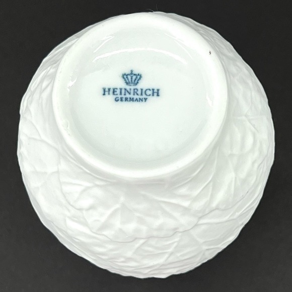 German Porcelain Op Art Leaf Vases by Heinrich Selb, 1970s - Picture 3 of 4